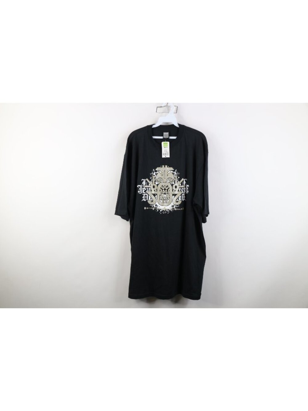 Deadstock Vintage 90s Marithe Francois Girbaud Mens XL Mayan Art T-Shirt Black